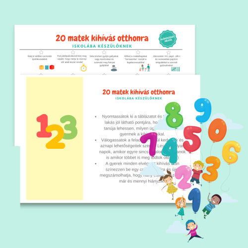 20 matek kihívás otthonra - iskolába készülőknek