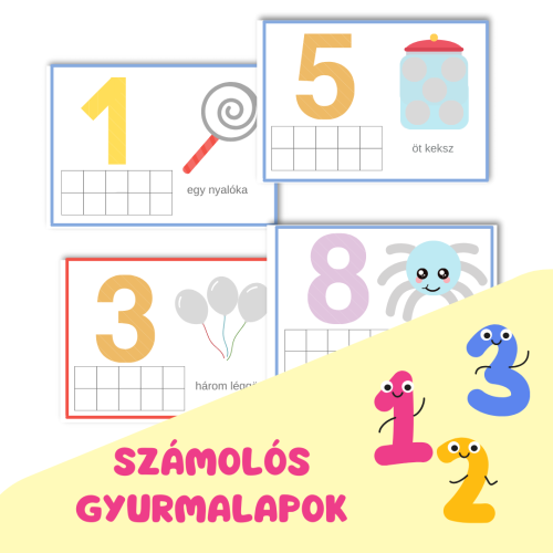 Számolós gyurmalapok